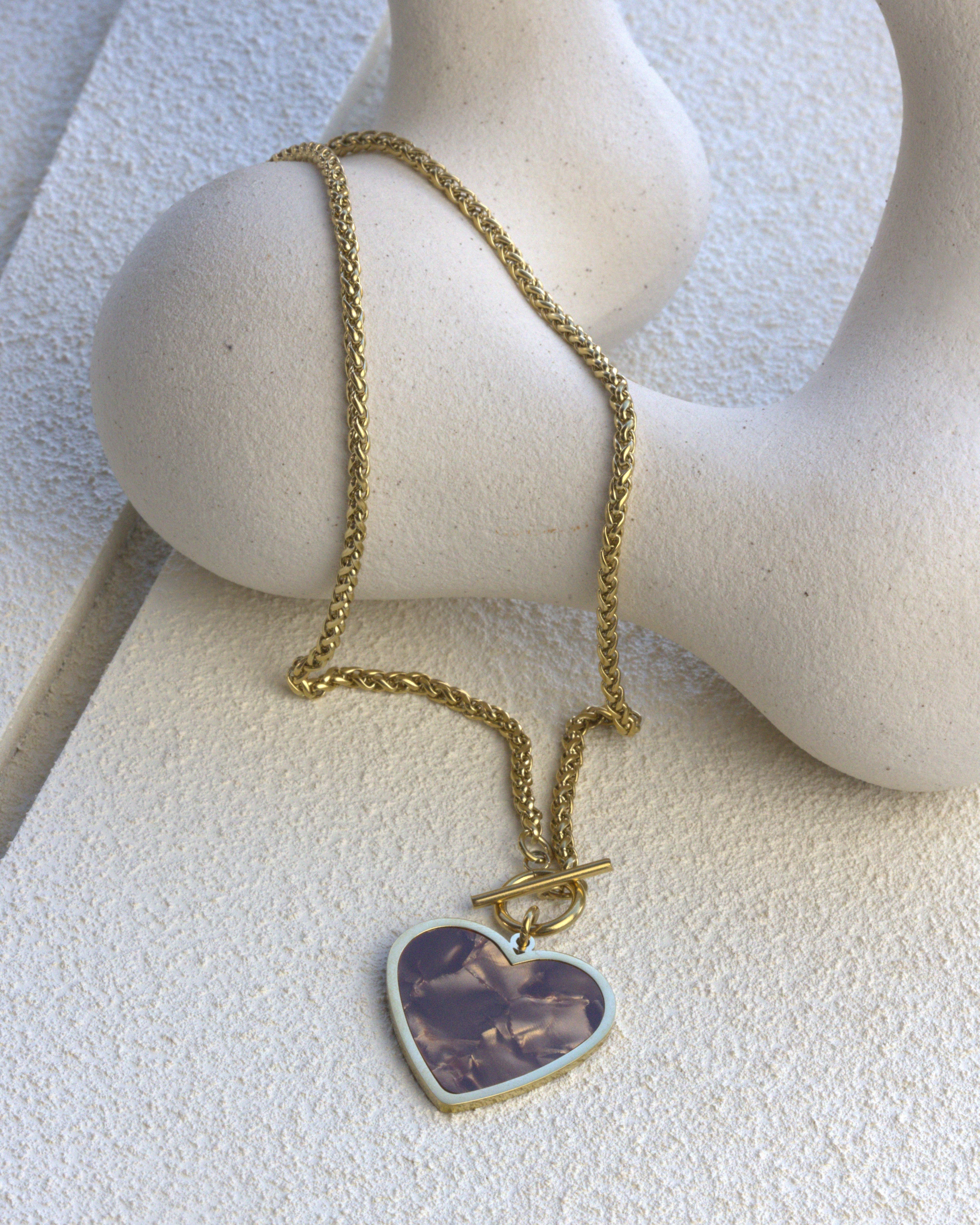 Ketting Heart Brown